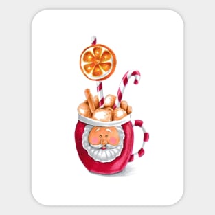 Christmas Santa Mug Sticker